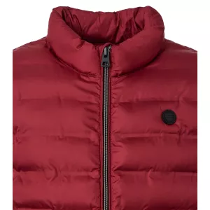 Doudoune sans manches matelassée bordeaux-6XL