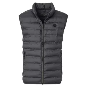 Doudoune sans manches matelassée gris anthracite-5XL