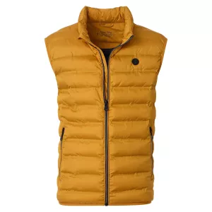 Doudoune sans manches matelassée Jaune-6XL
