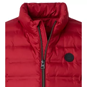 Doudoune sans manches matelassée rouge-6XL