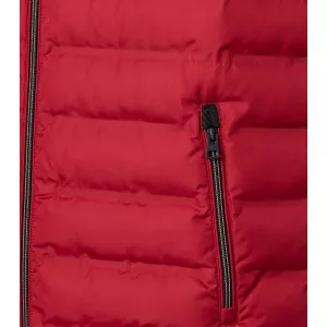 Doudoune sans manches matelassée rouge-4XL