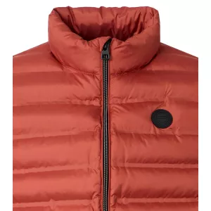 Doudoune sans manches matelassée terracotta-5XL