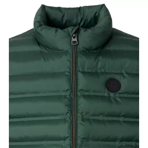Doudoune sans manches matelassée vert foncé-6XL