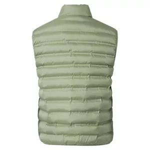 Doudoune sans manches matelassée vert sauge-4XL