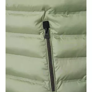 Doudoune sans manches matelassée vert sauge-4XL