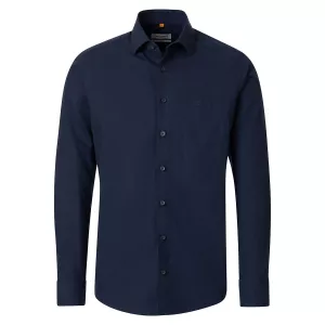 Chemise casual twill Redmond bleu marine-4XL