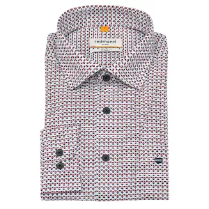 Chemise Redmond imprimée Motif Marine et rouge-2XL