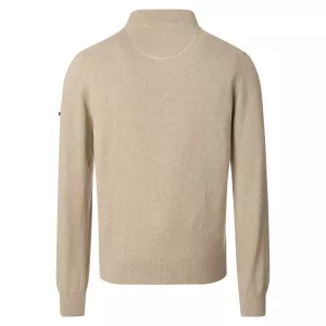Cardigan col collège texturé Beige clair-5XL