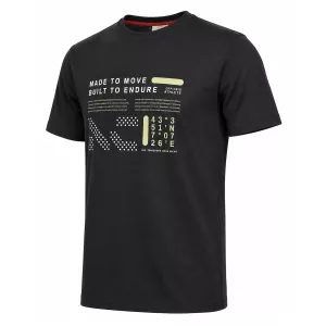 T-shirt Camitello imprimé noir-7XL