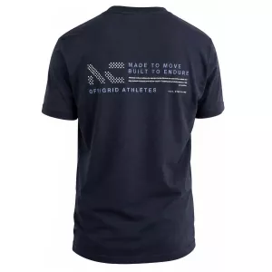 T-shirt Gardena imprimé dos bleu marine -4XL
