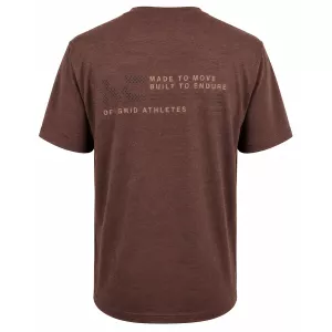 T-shirt Gardena imprimé dos bordeaux -4XL