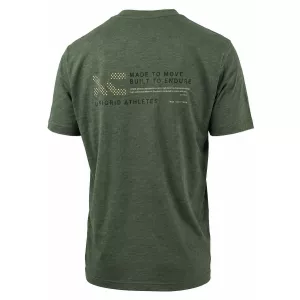 T-shirt Gardena imprimé dos vert olive -6XL