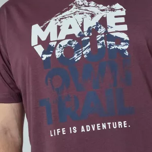 T-shirt Make Your Own Trail Aubergine-4XL