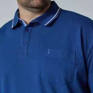 Polo Superflex North Latitude bleu -4XL