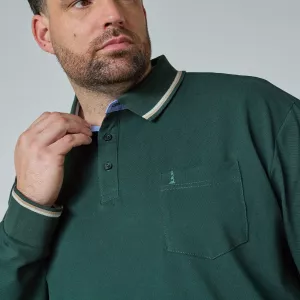 Polo Superflex North Latitude vert foncé -4XL