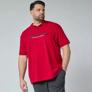 Polo piqué North Latitude brodé paprika-6XL