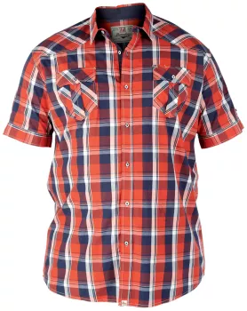 Chemisette Alroy carreaux blanc rouge de XXL à 6XL