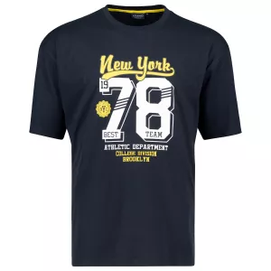 T-shirt Adamo New York 78 bleu marine-9XL