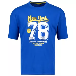 T-shirt Adamo New York 78 bleu royal-9XL