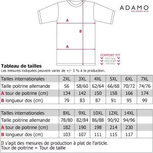 T-shirt Adamo New York 78 noir-9XL