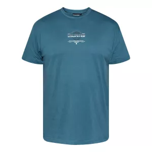 T-shirt globe Unlimited bleu pétrole-5XL