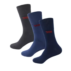 Chaussettes 3 paires marine / denim / charcoal-49-52