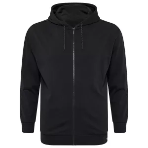 Sweat hoodie zippé moderne noir