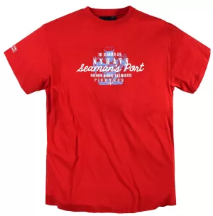 T-shirt Imprimé manches courtes rouge 5XL