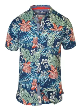 Chemise hawaïenne bleu de 2XL à 8XL