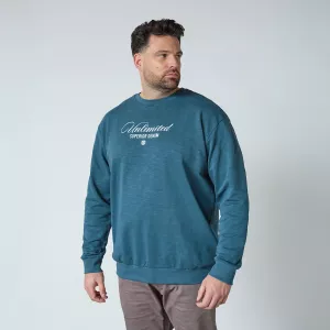 Sweatshirt imprimé Unlimited bleu pétrole-3XL
