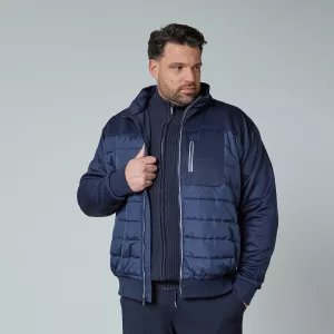 Veste hybride homme fort bleu marine-4XL