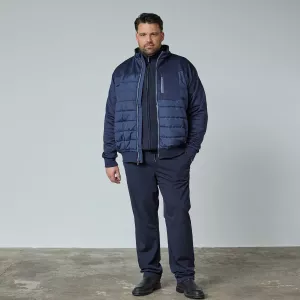 Veste hybride homme fort bleu marine-3XL