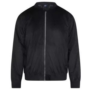 Veste bomber zippée noire-5XL
