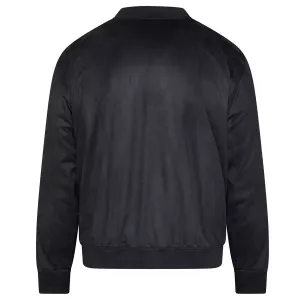 Veste bomber zippée noire-7XL