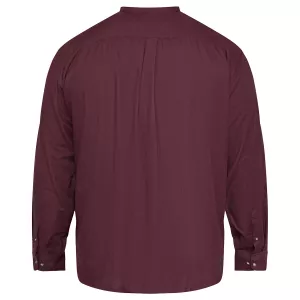 Chemise col mao Aubergine style moderne-5XL
