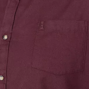 Chemise col mao Aubergine style moderne-7XL