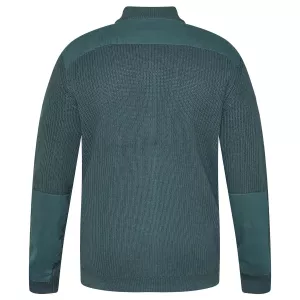Gilet zippé en maille vert foncé-4XL