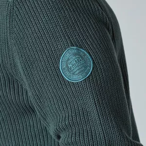 Gilet zippé en maille vert foncé-3XL