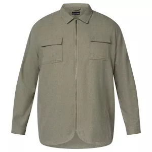 Surchemise zippée sable foncé-3XL