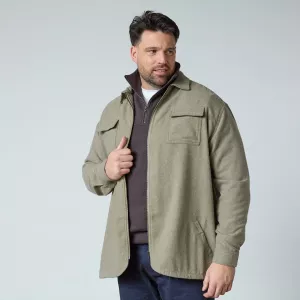 Surchemise zippée sable foncé-3XL