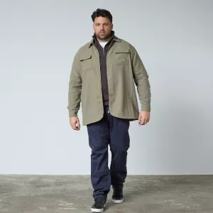 Surchemise zippée sable foncé-4XL