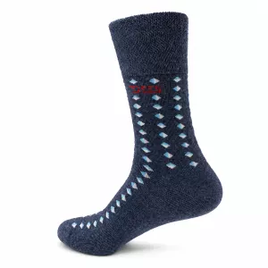 Chaussettes 3 paires marine / denim avec motifs -45-48