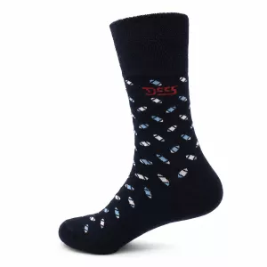 Chaussettes 3 paires marine / denim avec motifs -49-52