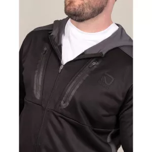 Sweat D555 Dry Wear zippé noir-6XL