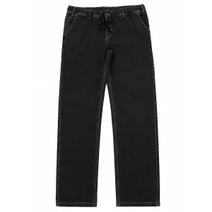 Jean jogging stretch denim noir délavé-3XL