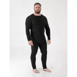 Maillot de corps thermique manches longues noir-3XL