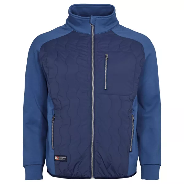 Blouson  bi-matière bleu de 3XL à 8XL-3XL