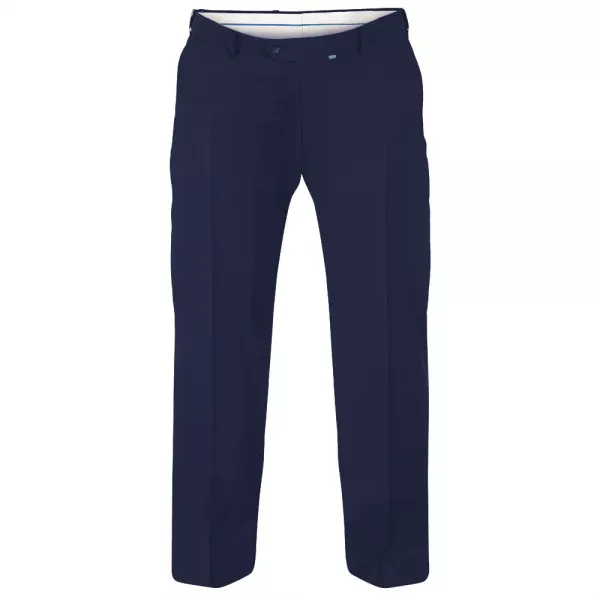 US 48 Pantalon classique bleu marine Stretch Entre jambe 34 Homme XXL4you
