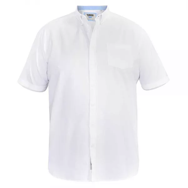 Chemise blanche oxford manche courte de 2XL à 8XL-6XL