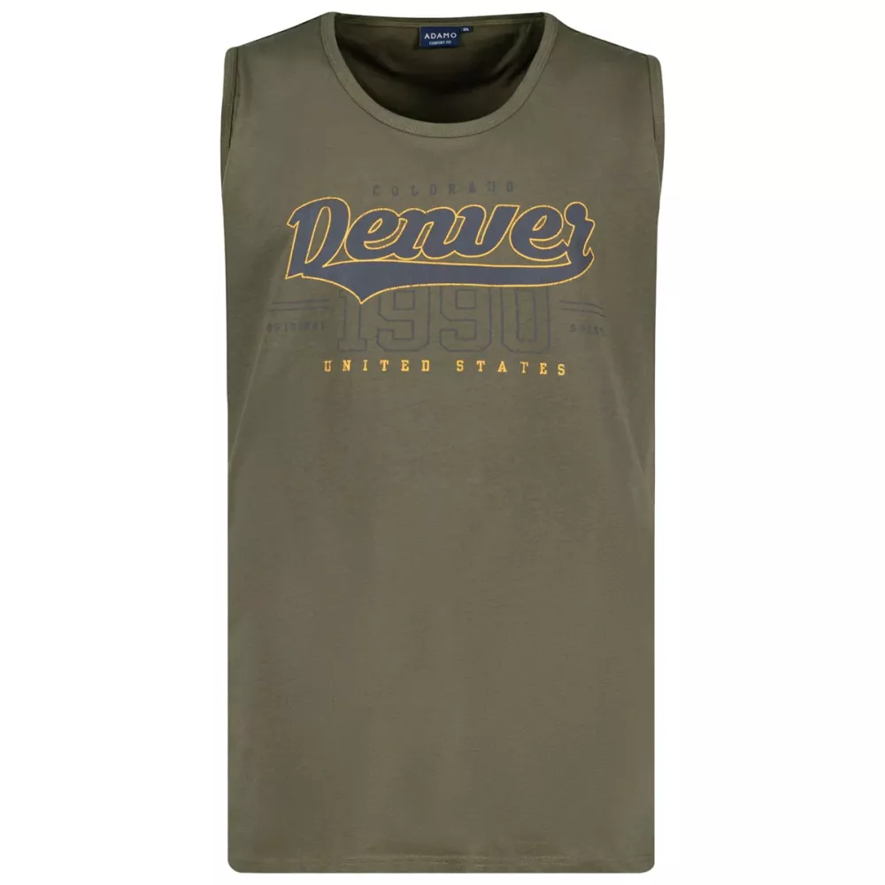 Débardeur Grande taille vert olive du 3XL au 14XL-3XL